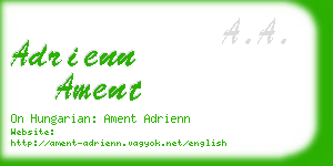 adrienn ament business card